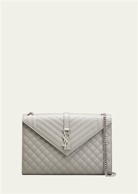 ysl tri quilt envelope bag large|YSL triquilt shoulder bag.